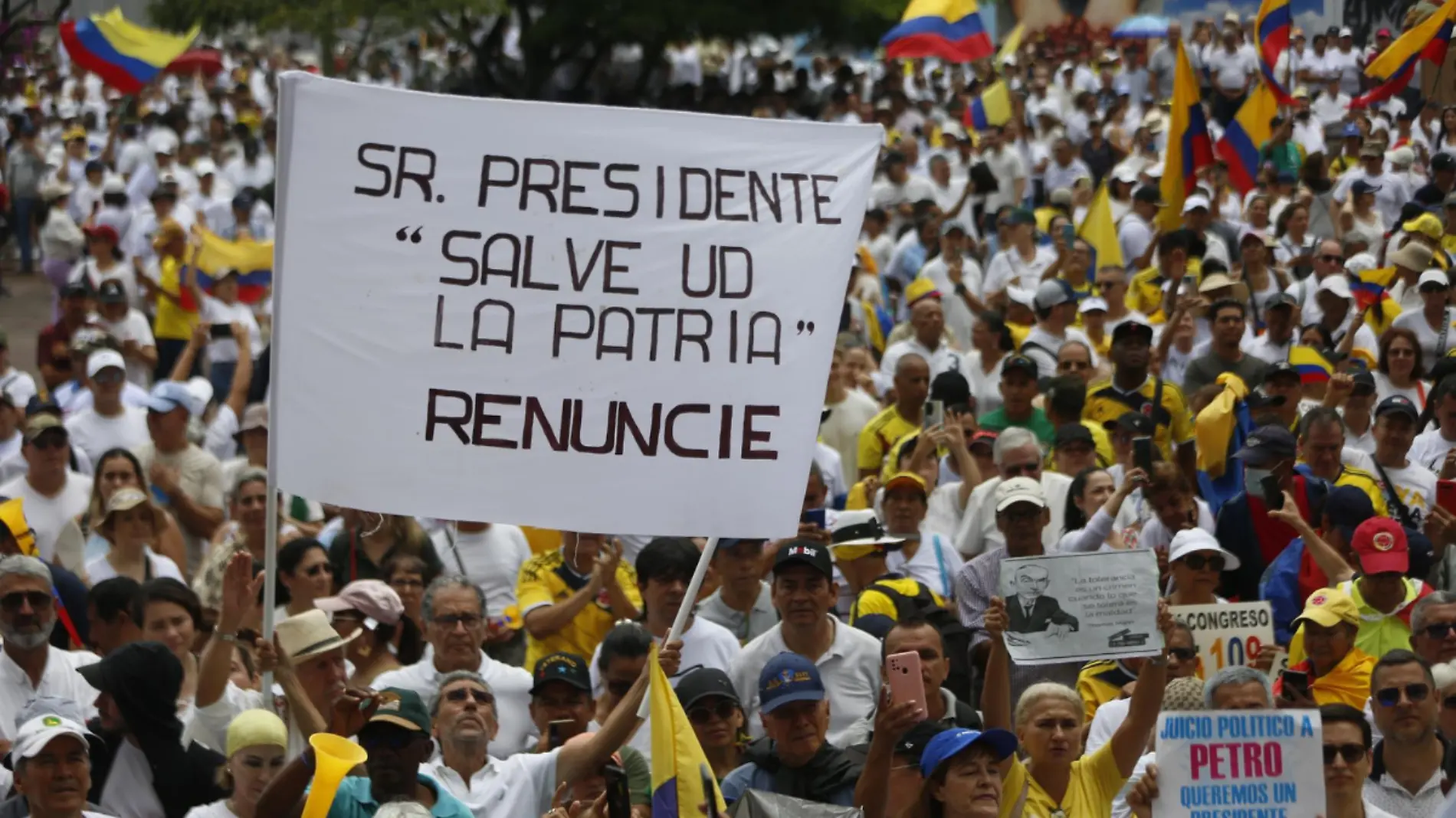 Marcha contra Petro